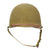Original U.S. WWII Unissued M1 Schlueter Rear Seam Swivel Bale Helmet with International Molded Plastics Liner Original Items