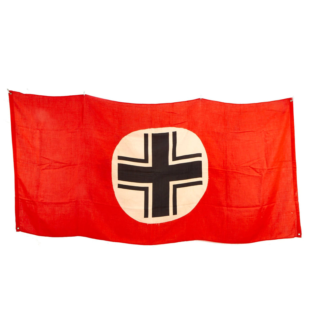 Original German WWII Beam Cross 38" x 76" Panzer Tank & Vehicle Identification Flag - Balkenkreuz Original Items