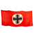 Original German WWII Beam Cross 38" x 76" Panzer Tank & Vehicle Identification Flag - Balkenkreuz Original Items