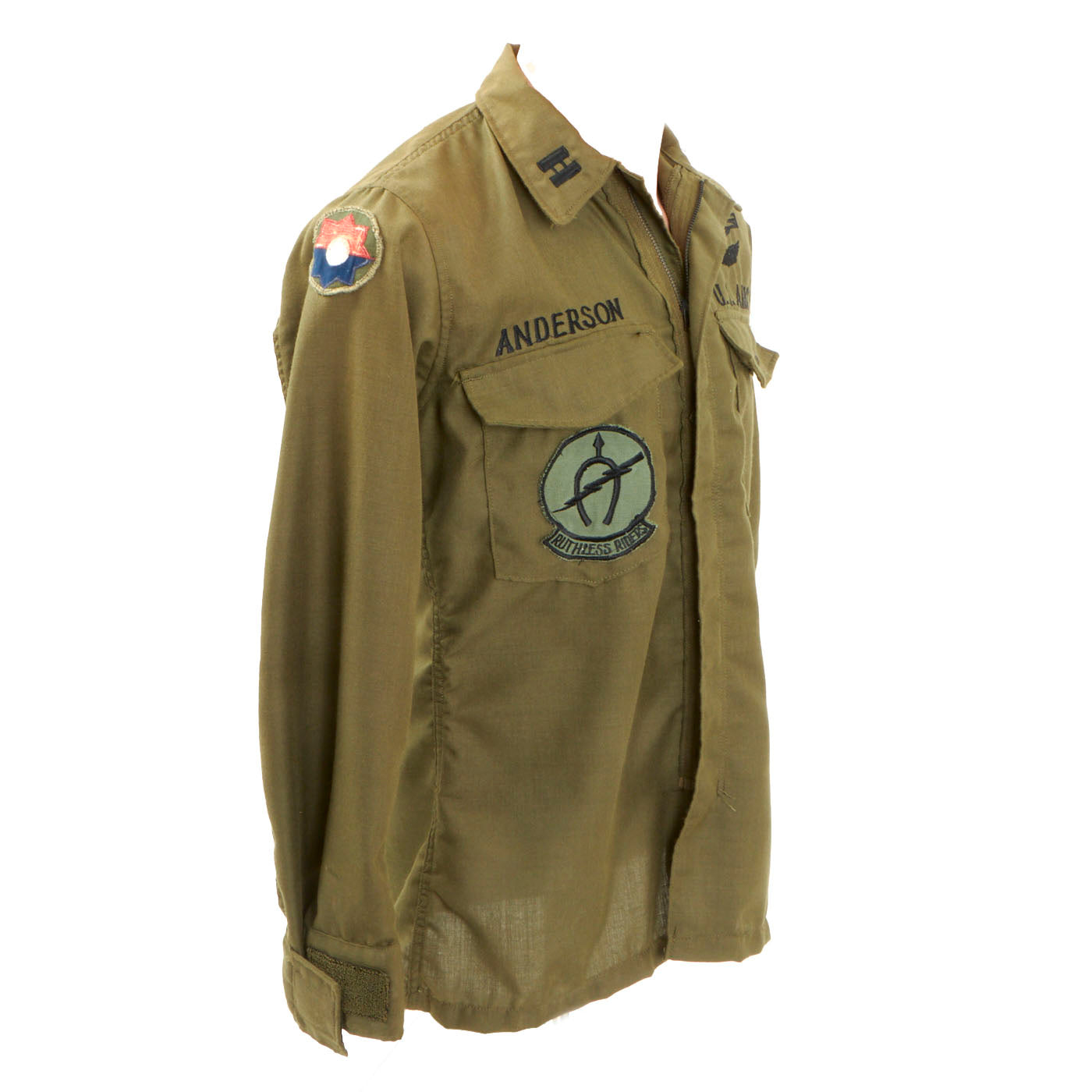 Original U.S. Vietnam War Nomex Pilot Shirt With In Country Insignia ...