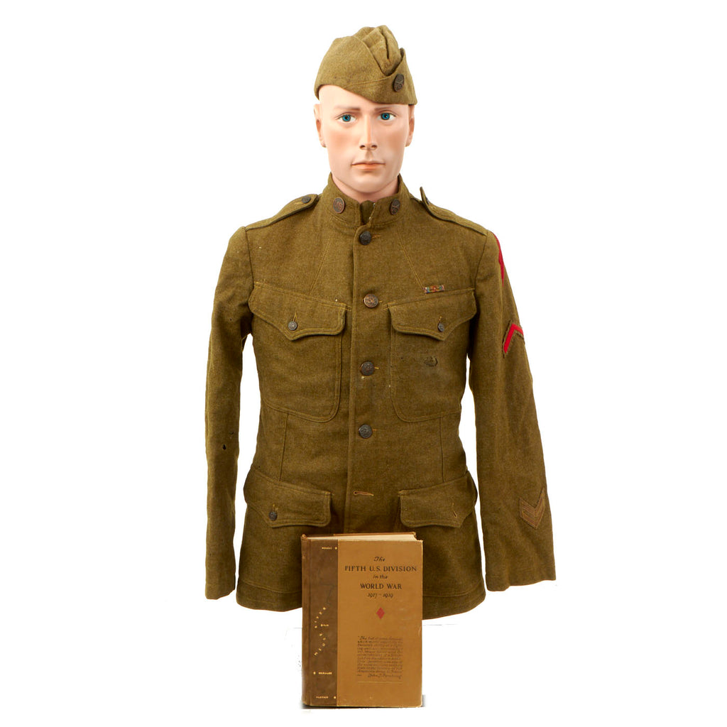 Original U.S. WWI U.S. Army 5th Infantry Division “Red Diamond” Named Wounded in Action Group - PFC William H. Weller Original Items