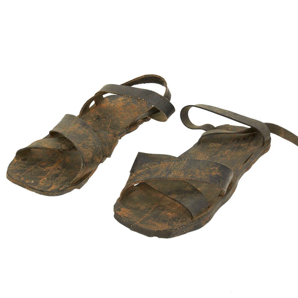 Original Vietnam War Viet Cong Ho Chi Minh Rubber Tire Sandals Original Items