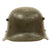 Original German WWII Reissued Heer Single Decal WWI Austrian M17 Helmet with Partial Liner - Size 66 Shell Original Items