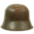 Original German WWII Reissued Heer Single Decal WWI Austrian M17 Helmet with Partial Liner - Size 66 Shell Original Items