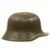 Original German WWII Reissued Heer Single Decal WWI Austrian M17 Helmet with Partial Liner - Size 66 Shell Original Items