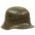 Original German WWII Reissued Heer Single Decal WWI Austrian M17 Helmet with Partial Liner - Size 66 Shell Original Items