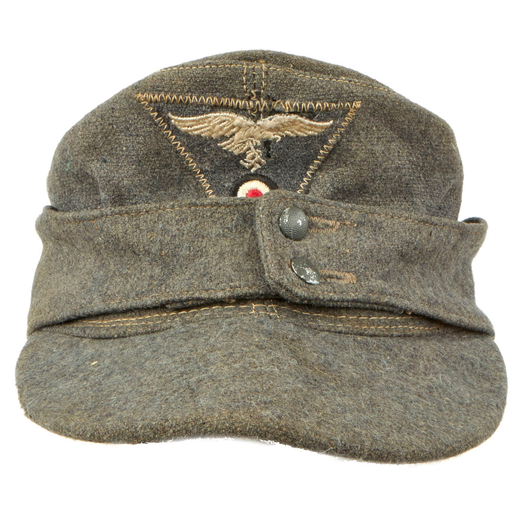 Original German WWII Luftwaffe M43 Einheitsmütze Wool Field Cap - size 56cm Original Items