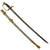Original U.S. Civil War M1850 Foot Officer Sword with Etched Blade & Scabbard Original Items
