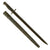 Original Siamese Type 62 Restruck “Wild Tiger” British WWI P-1907 Enfield Bayonet With Steel Scabbard Original Items