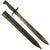 Original German WWI Steel Hilt Ersatz M1898/05 Butcher Sawback Bayonet with Scabbard - Carter Type EB42A Original Items