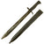 Original German WWI Steel Hilt Ersatz M1898/05 Butcher Sawback Bayonet with Scabbard - Carter Type EB42A Original Items