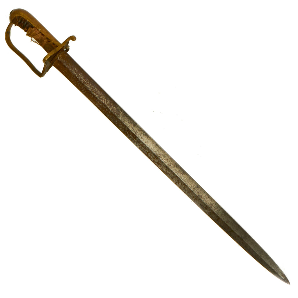 Original Sweden War of the Seventh Coalition Era Swedish M1815 Hirschfänger Cutlass Bayonet Original Items