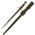 Original Dutch M-1895 Mannlicher No. 3 & 4 Carbine T-Back Bayonet by Alcoso with Scabbard & Frog Original Items