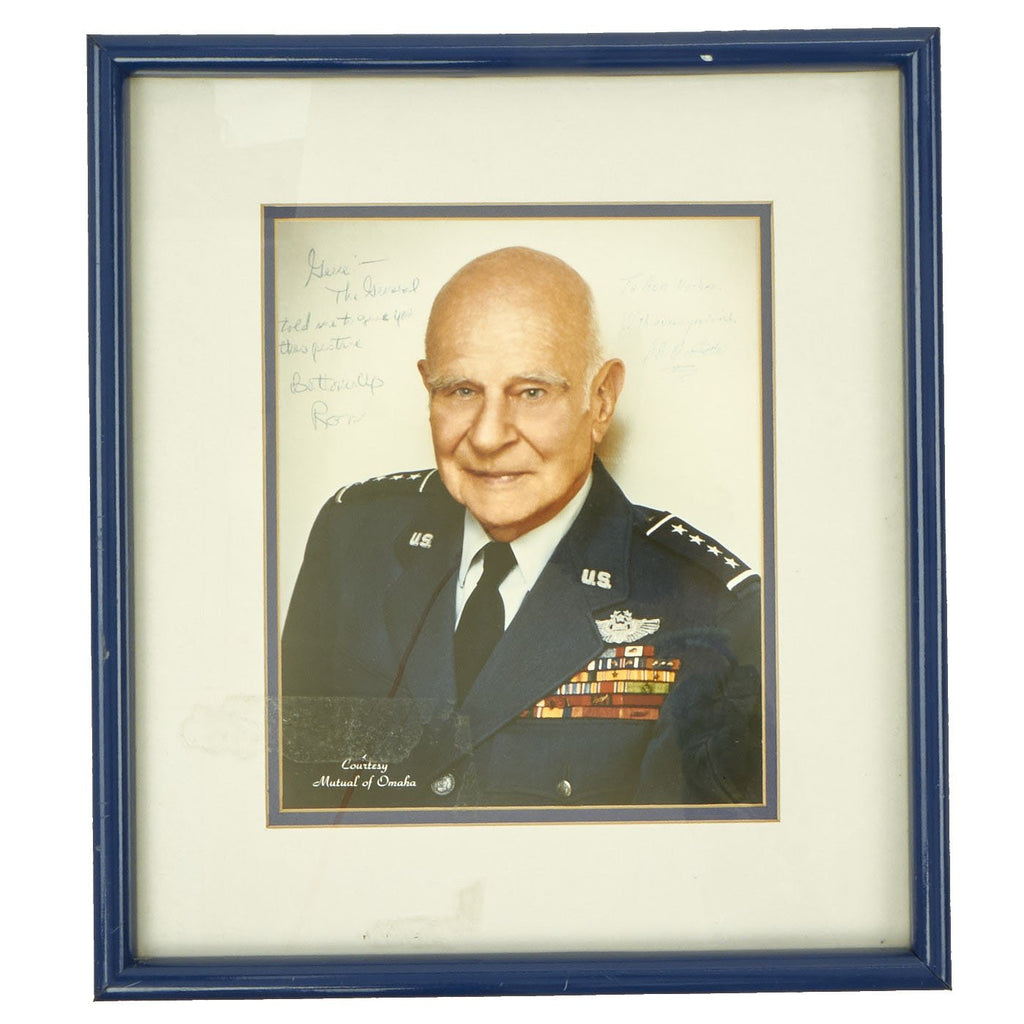 Original U.S. Brigadier General James H. "Jimmy" Doolittle - Framed Inscribed Signed Photograph Original Items