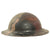 Original U.S. WWI M1917 Doughboy Helmet with Panel Camouflage Paint Original Items