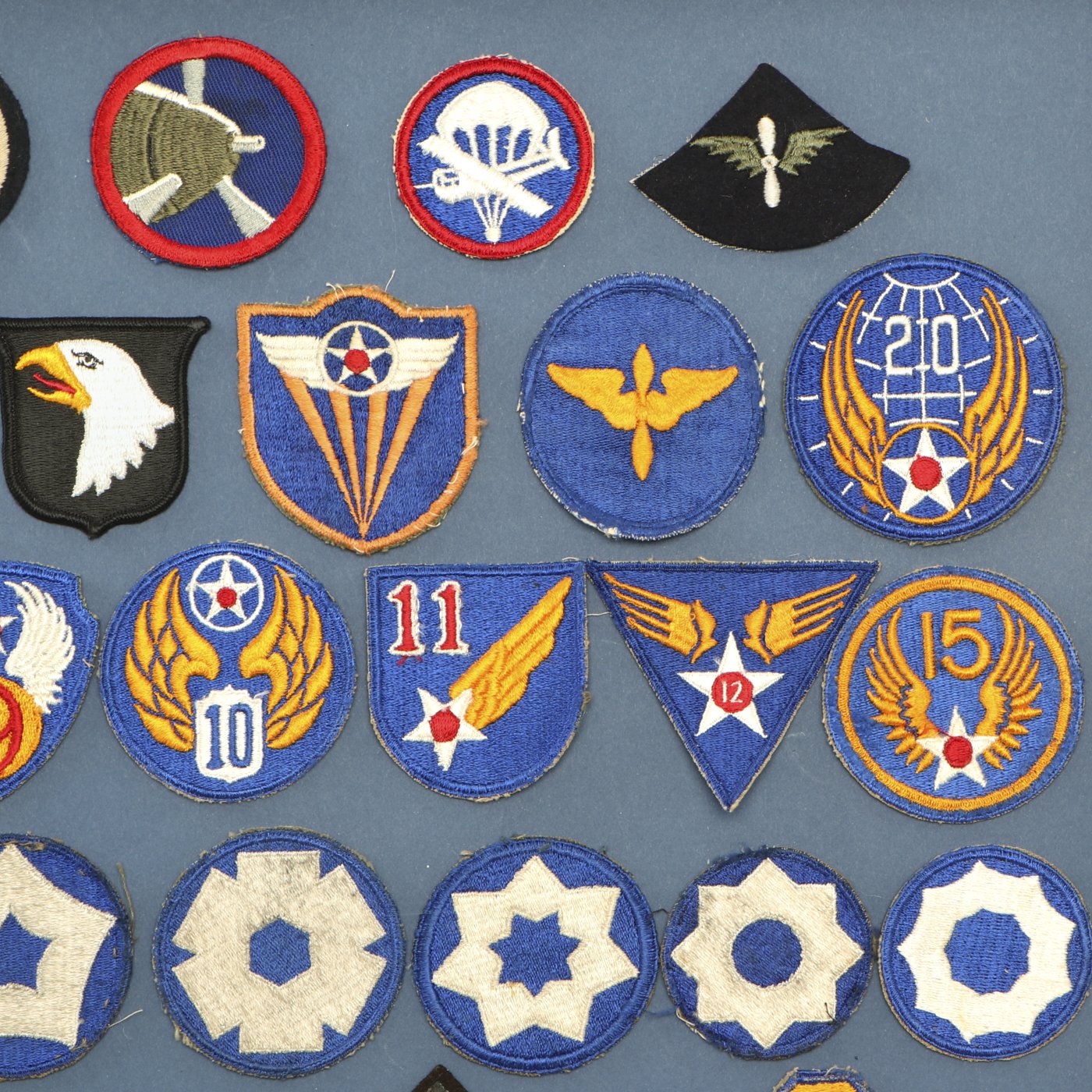 Original U.S. WWI WWII and Post War American Military Patch Display Bo –  International Military Antiques