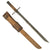 Original Japanese Late WWII Arisaka Type 30 Last Ditch Bayonet by Jinsen Arsenal in Korea with Wood Scabbard & Frog Original Items