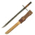 Original Japanese Late WWII Arisaka Type 30 Last Ditch Bayonet by Jinsen Arsenal in Korea with Wood Scabbard & Frog Original Items