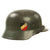 Original German WWII 1938 dated Army Heer M35 Double Decal Helmet with 57cm Liner & Dome Stamp - ET64 Original Items