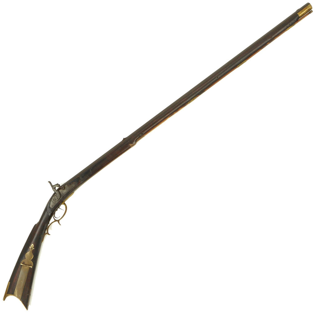 Original U.S. Kentucky Percussion Rifle with Trade Lock by Joseph Manton & Set Trigger c. 1840 Original Items