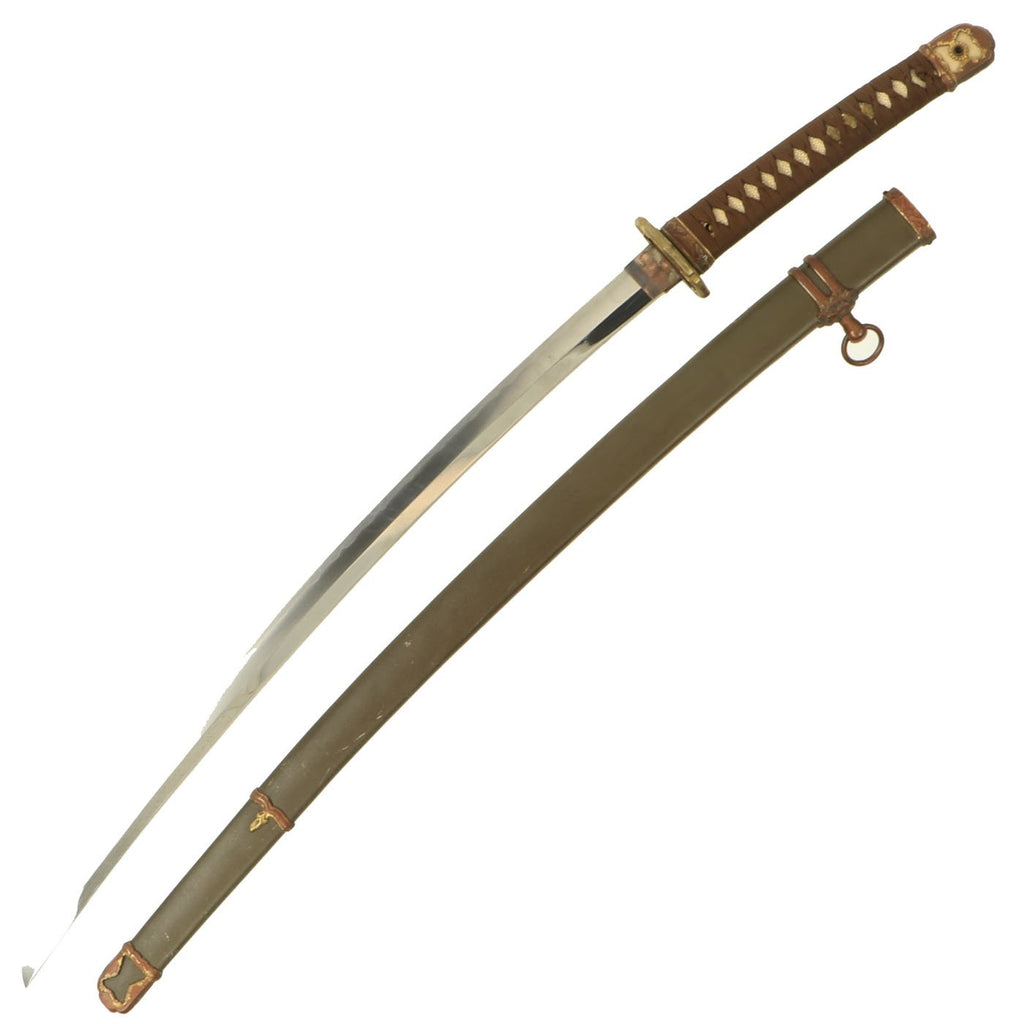 Original WWII Japanese Type 98 Shin-Gunto Handmade Katana Sword by USHOSHIN with Aluminum Scabbard Original Items