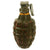 Original U.S. WWII Inert MkII High Explosive Pineapple Grenade with Yellow Ring & M10A3 Fuze Original Items