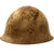 Original Japanese WWII Shot Through Type 92 Army Tetsubo Helmet - USGI Bring Back with Pictures Original Items