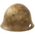 Original Japanese WWII Shot Through Type 92 Army Tetsubo Helmet - USGI Bring Back with Pictures Original Items