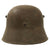 Original German WWII Reissued M18 Single Decal Army Heer Helmet Shell - Size 62 Original Items