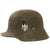 Original German WWII Reissued M18 Single Decal Army Heer Helmet Shell - Size 62 Original Items