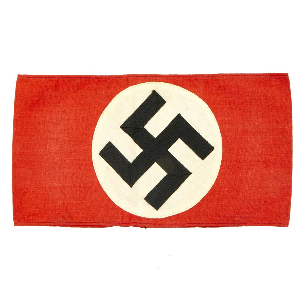 Original German WWII Unissued NSDAP Party Armband with Paper RZM A4/23 Tag Original Items