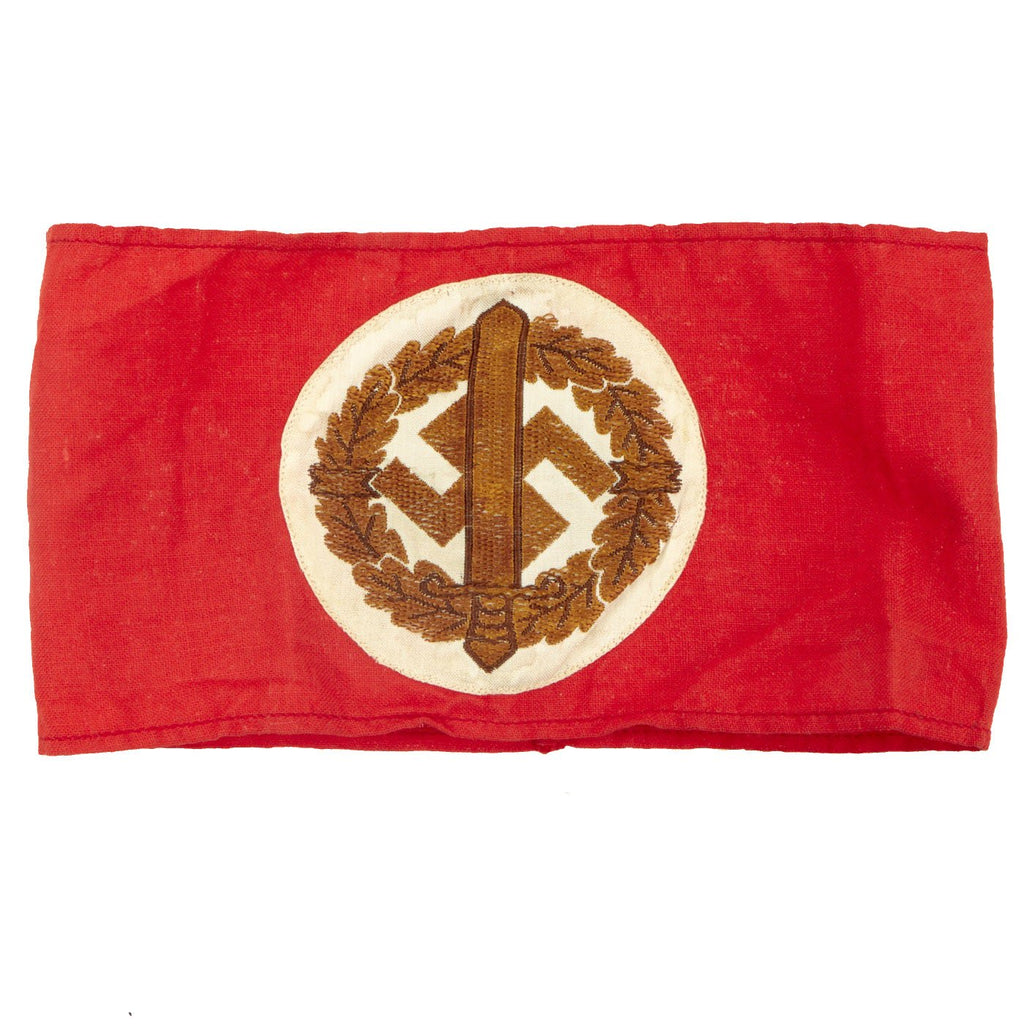 Original German WWII SA Wehrmannschaft Sports Armband with Paper RZM A4/251 Tag Original Items