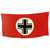 Original German WWII Beam Cross 73" x 37" Panzer Tank Identification Flag - Balkankreuz Original Items