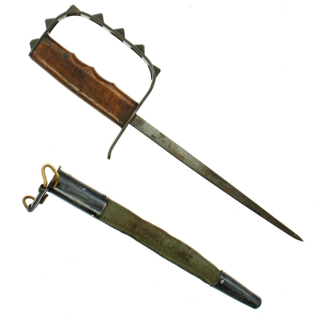 Original U.S. WWI M1917 Trench Knife by L.F. & C. dated 1917 with 1918 dated Scabbard by Jewell Original Items