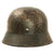 Original German WWII DAK Afrikakorps Net Camouflage M35 Helmet with 56cm Liner - Stamped SE64 Original Items