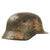 Original German WWII DAK Afrikakorps Net Camouflage M35 Helmet with 56cm Liner - Stamped SE64 Original Items