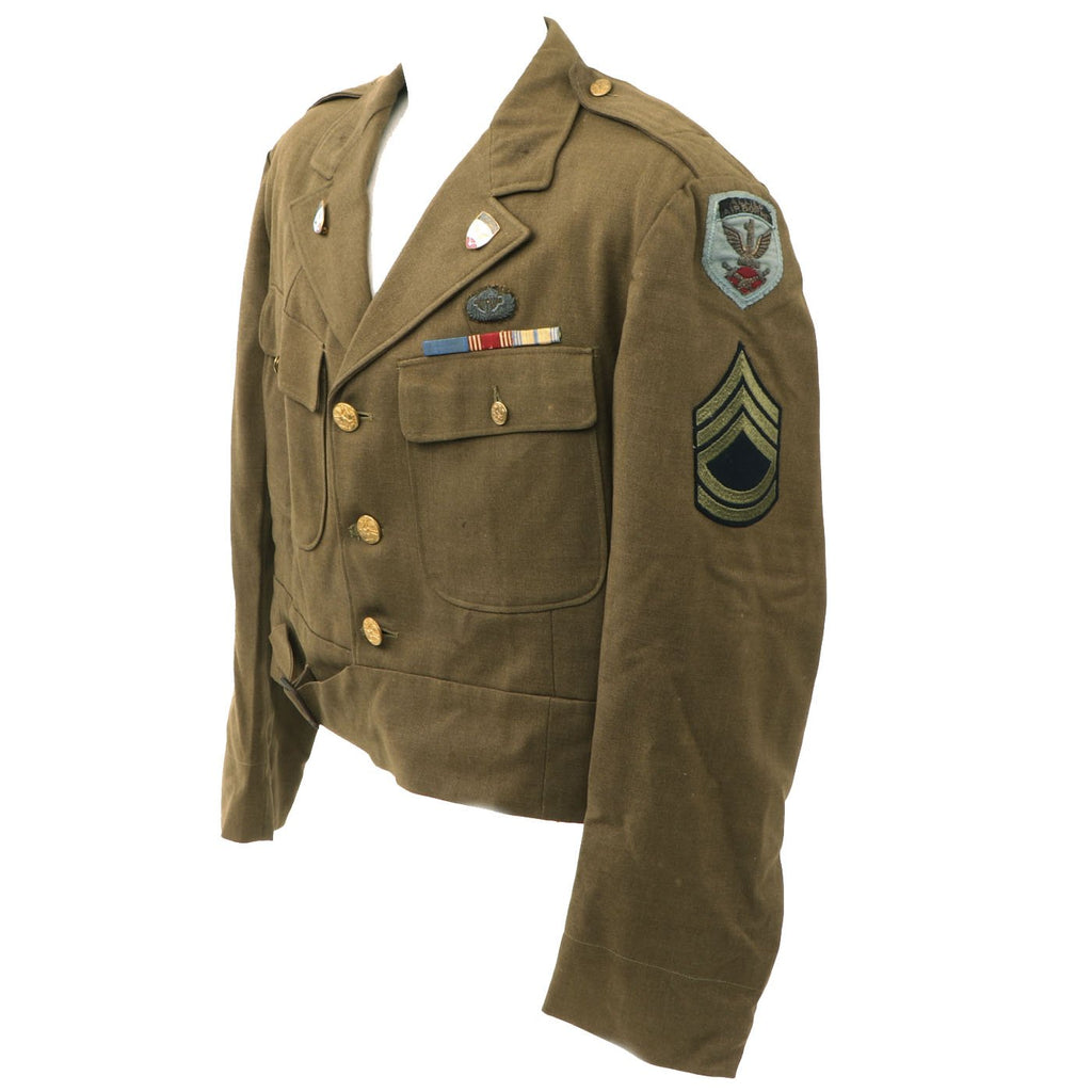 Original U.S. WWII OSS 1st Allied Airborne Ike Jacket from Book - Heroes in our Midst Volume 3 Original Items