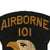 Original U.S. WWII 101st Airborne Division Embroidered Rare Variation Shoulder Patch Original Items