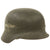 Original German WWII USGI Decorated M35 Helmet with Liner & Chinstrap - Marked Q66 Original Items