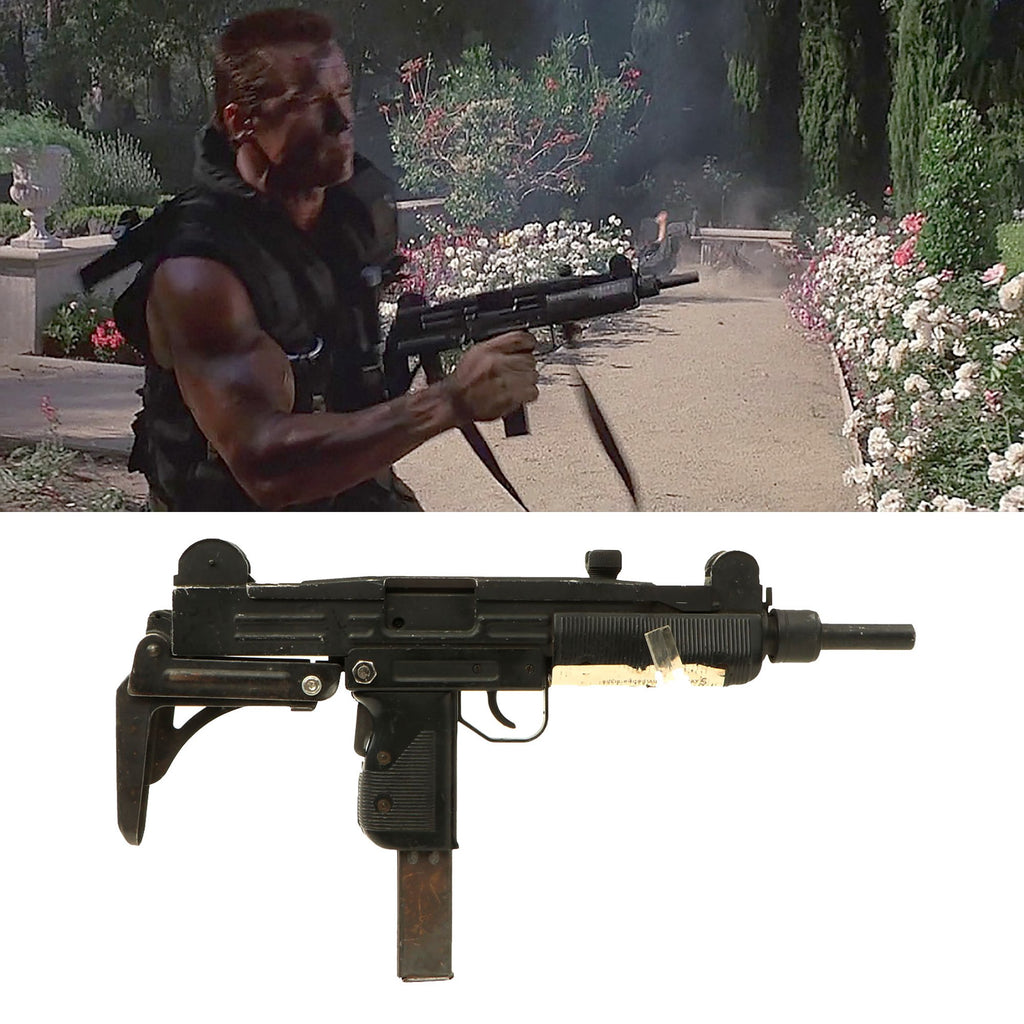 Original Film Prop IMI UZI with Folding Stock From Ellis Props - As Used in Hollywood Film Commando Original Items