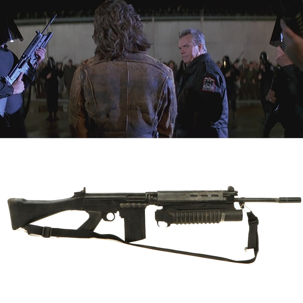 Original Rubber Film Prop Springfield Armory SAR-48 FN FAL With Grenade Launcher From Ellis Props - As Used in Escape From LA Original Items
