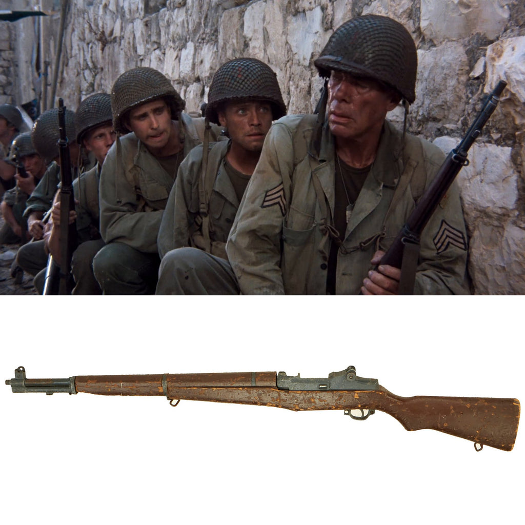 Original Wood Film Prop M1 Garand Rifle From Ellis Props - As Used in The Big Red One Original Items
