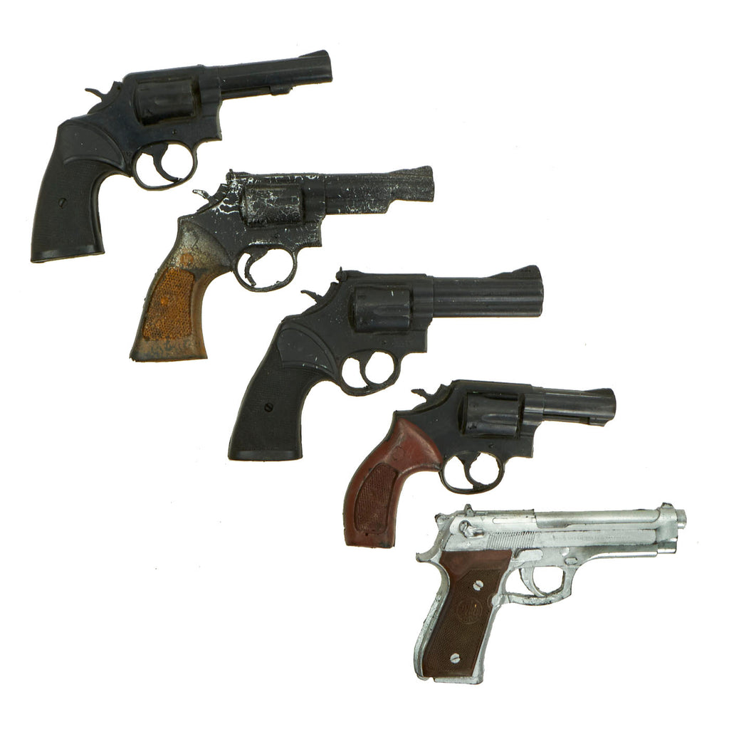 Original Hollywood Film Rubber Prop Revolvers from Ellis Props & Graphics - (4) Smith & Wesson - Beretta - 5 Items Original Items