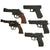 Original Rubber Hollywood Film Prop Pistols from Ellis Props & Graphics - Glock - Beretta - Smith & Wesson - Sig Sauer - 5 Items Original Items