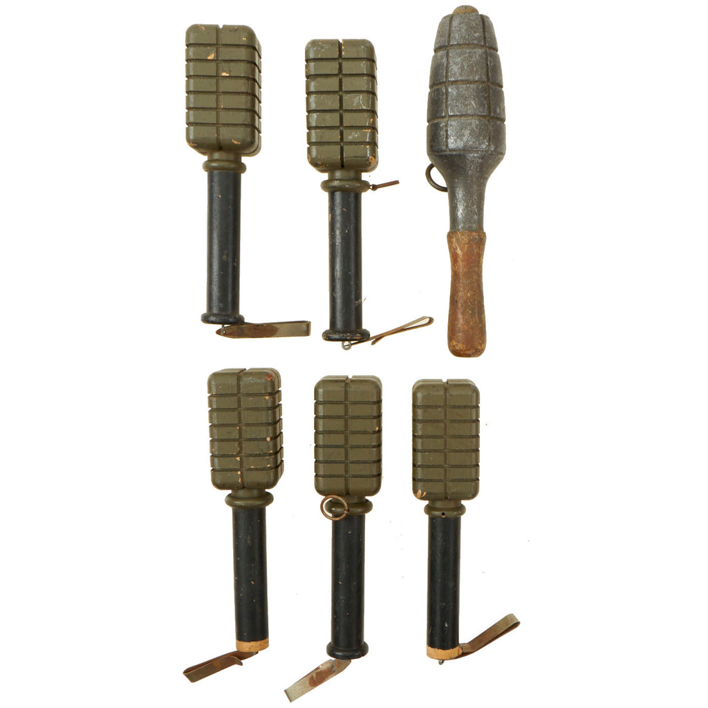 Original Rubber Hollywood Film Prop Communist Type Stick Grenades from Ellis Props & Graphics - 6 Items Original Items