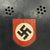 Original German WWII M34 Square Dip NSDAP Double Decal Civic Police Helmet Original Items
