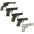 Original Hollywood Film Rubber Prop Pistols from Ellis Props & Graphics - Beretta 92, Glock 17, Glock 21, Colt MK IV and Colt Revolver - 5 Items Original Items