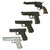 Original Hollywood Film Rubber Prop Pistols from Ellis Props & Graphics - Beretta 92, Glock 17, Glock 21, Colt MK IV and Colt Revolver - 5 Items Original Items