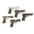 Original Rubber Hollywood Film Handguns from Ellis Props & Graphics - Set of Five Original Items
