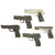 Original Rubber Hollywood Film Handguns from Ellis Props & Graphics - Set of Five Original Items